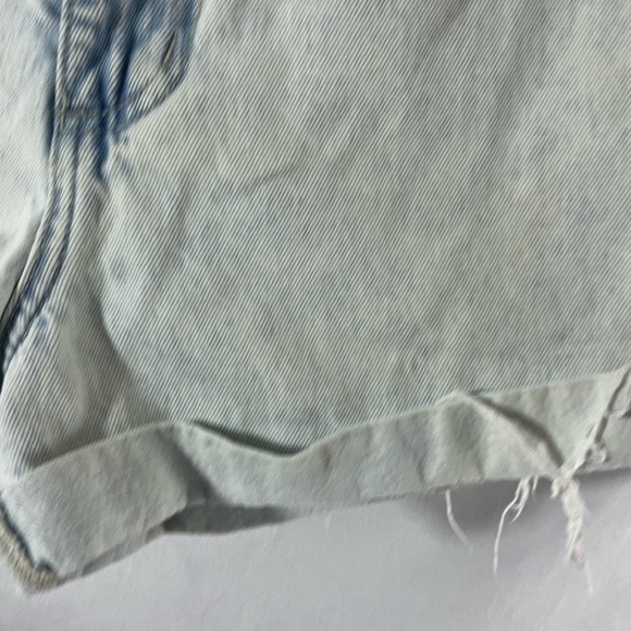91 Cotton On Acid Wash High Flashback Denim Shorts size 2 Small Trendy designer - Picture 15 of 16